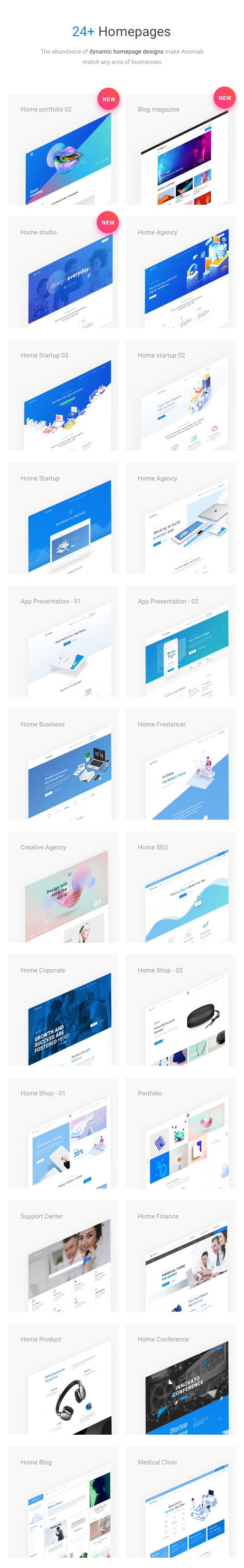 Atomlab – Startup Landing Page WordPress Theme