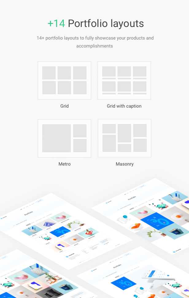 Startup WordPress Theme - 14+ Portfolio layouts