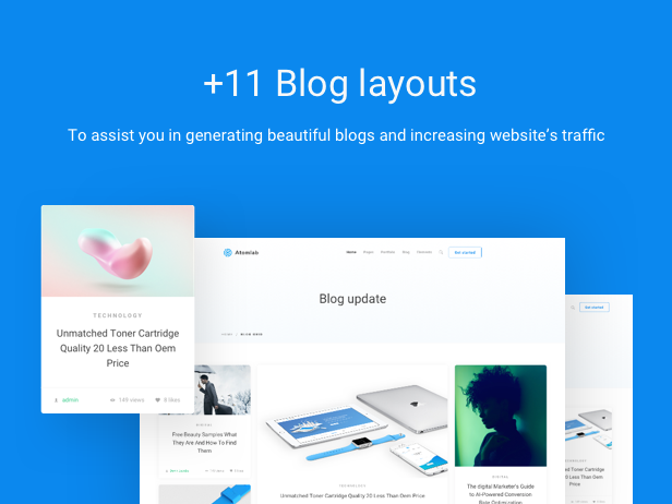 Atomlab – Startup Landing Page WordPress Theme