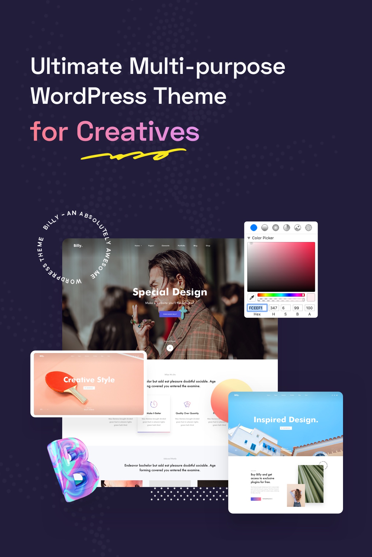 Billey - Creative Multipurpose WordPress Theme - 4