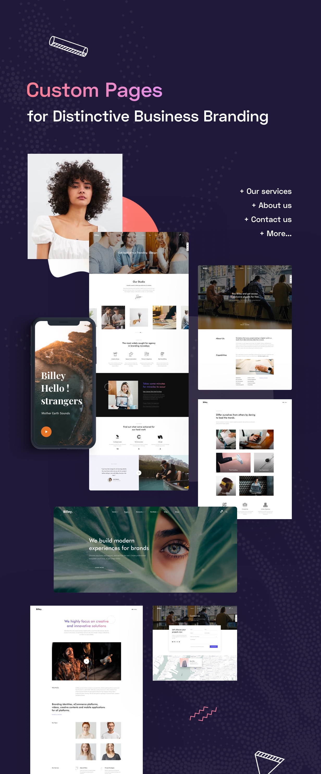 Billey – Creative Portfolio & Agency Elementor WordPress Theme