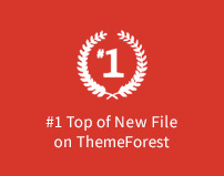 Proud to be No. 1 in the top of new files on ThemeForest