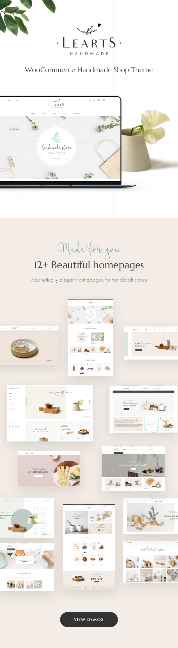 LeArts - WooCommerce Handmade Shop WordPress Theme - 5