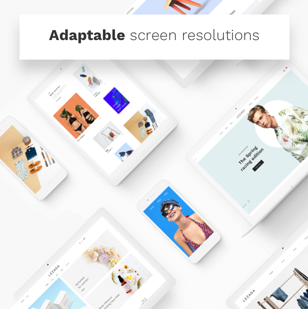 Tema WordPress de moda WooCommerce - Resoluciones de pantalla adaptables