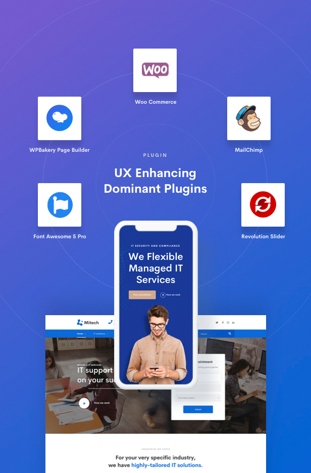 IT Solutions Mitech - Technology, IT Solutions & Service WordPress Theme - Plugins
