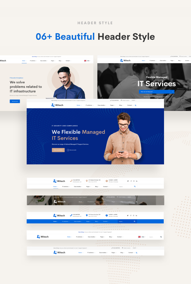 Mitech – Technology IT Solutions & Services WordPress Theme