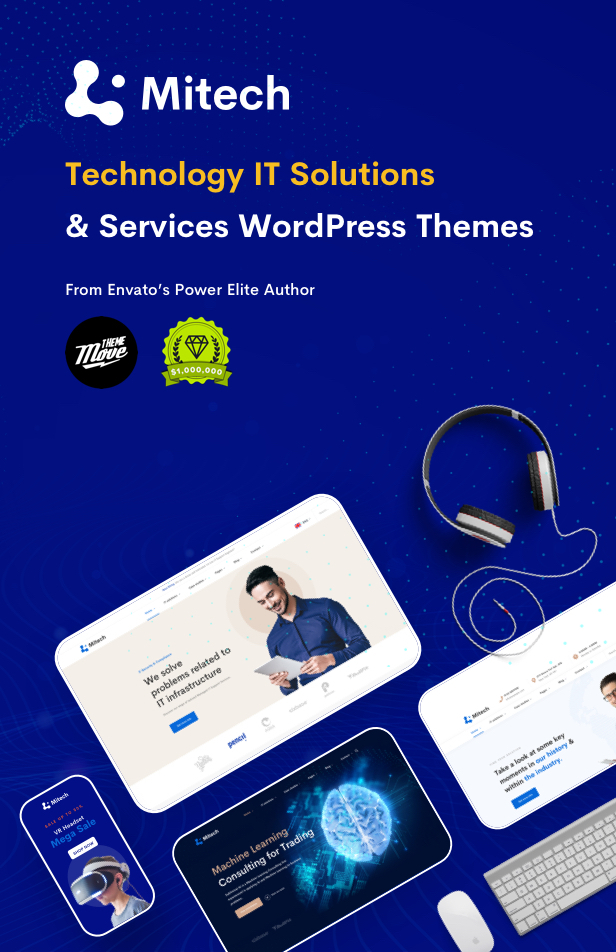 Mitech – Technology IT Solutions & Services WordPress Theme