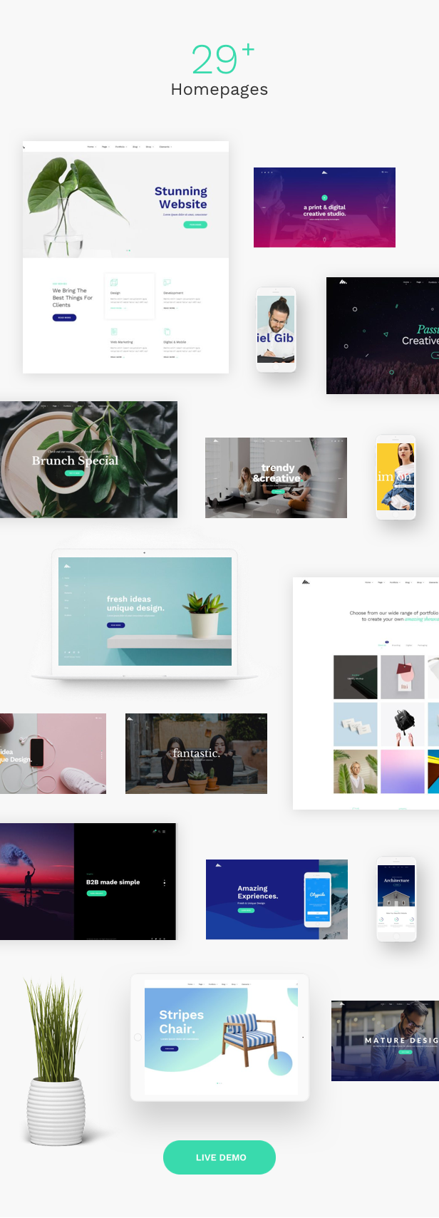 Corporate Business Agency WordPress Theme - 29+ Homepages