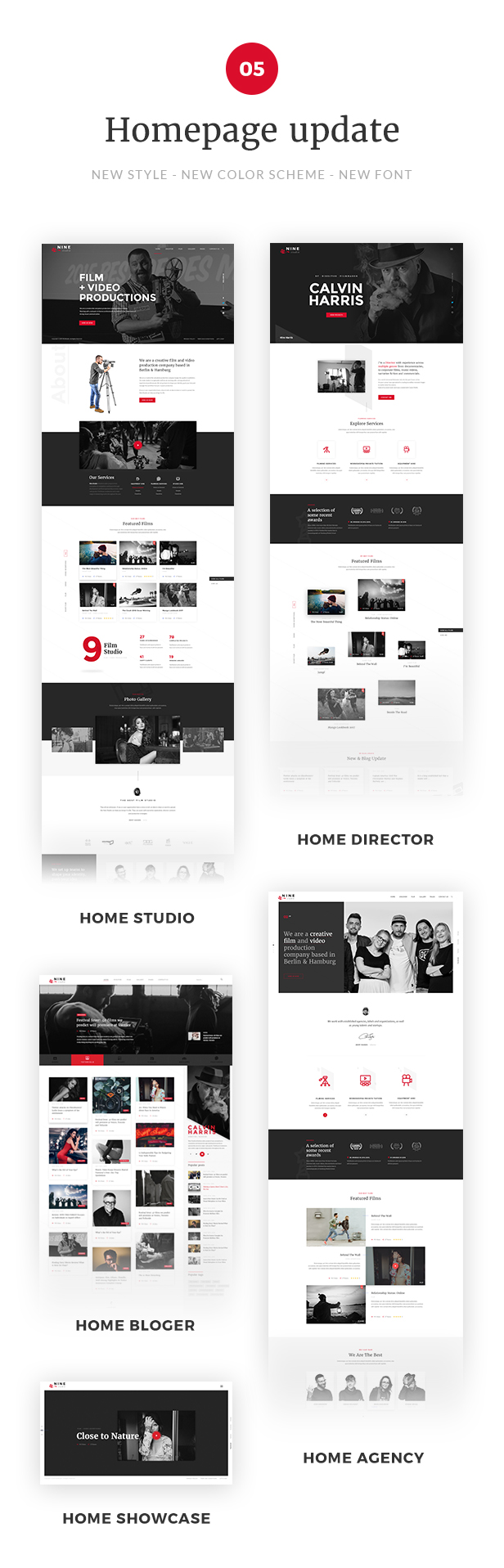 Nine Studio - A Film Maker, Studio, Agency & Blogger WordPress Theme