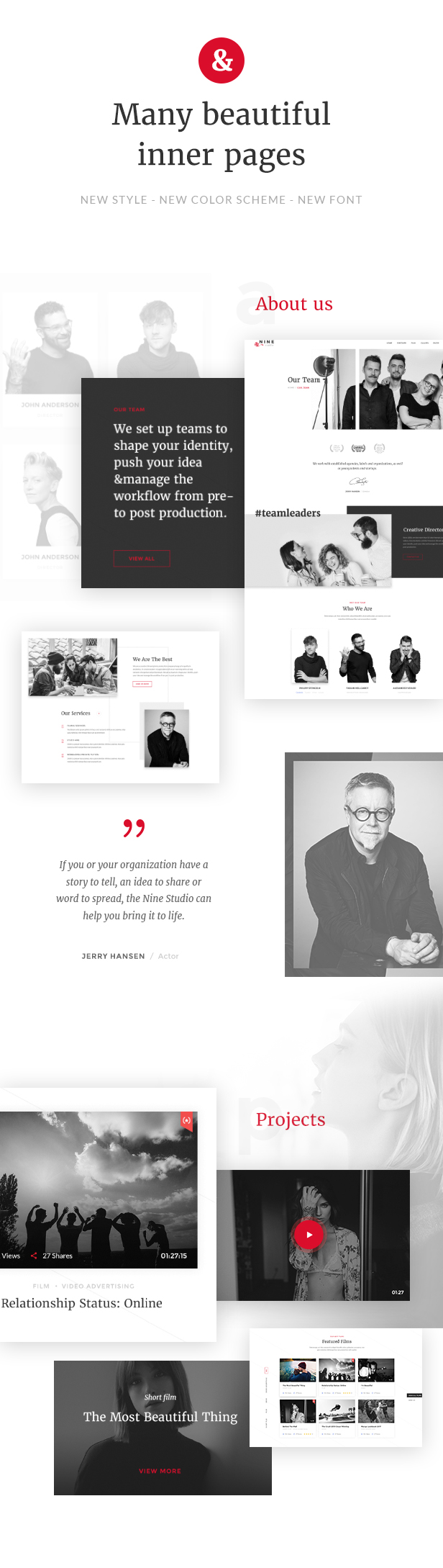 Nine Studio - A Film Maker, Studio, Agency & Blogger WordPress Theme