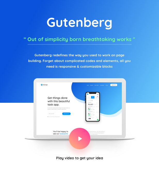 Tema de WordPress de Gutenberg para empresas: fácil de usar