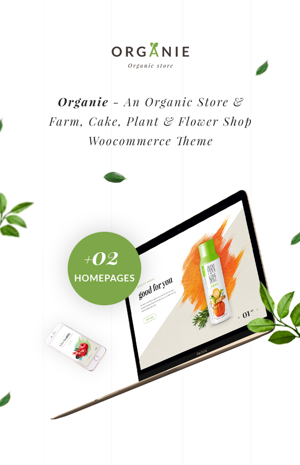 Organie – Organic Store & Food WooCommerce Theme