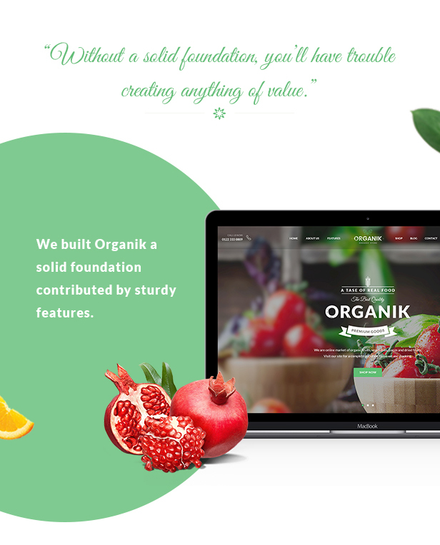 Organic Food WordPress Theme