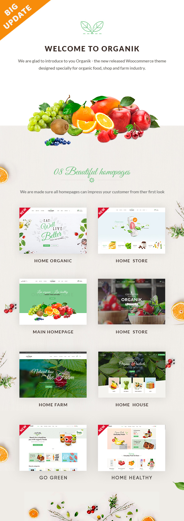 Organik – Organic Food Store WordPress Theme