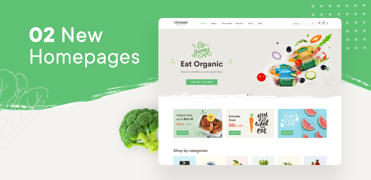 Organik – Organic Food Store WordPress Theme