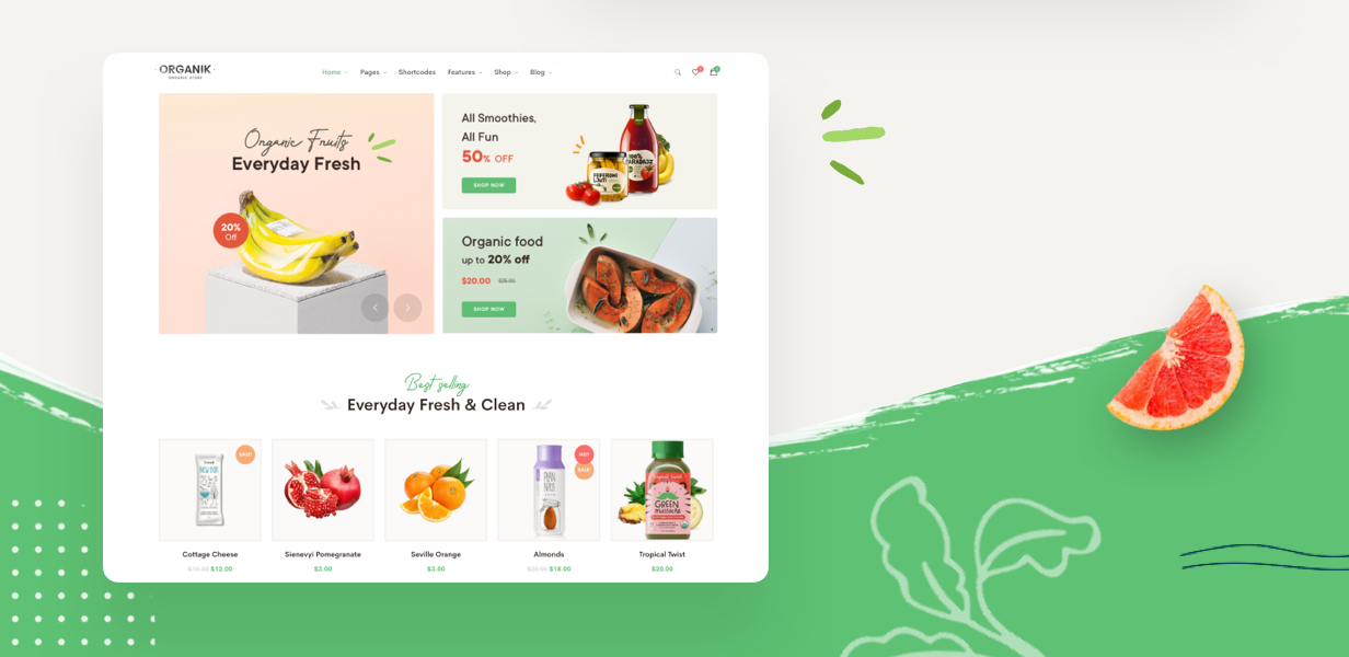 Organik – Organic Food Store WordPress Theme