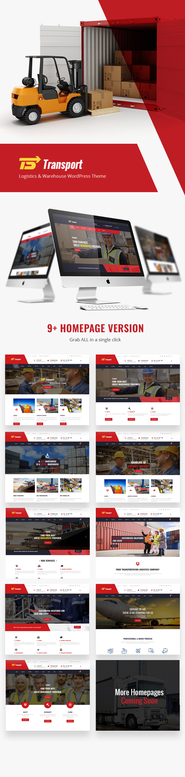 Transport – Logistic & Warehouse WordPress Theme