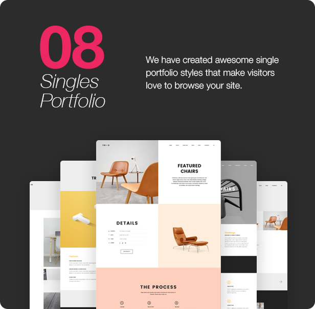 Interior Design WordPress Theme - 8 Single Portfolio