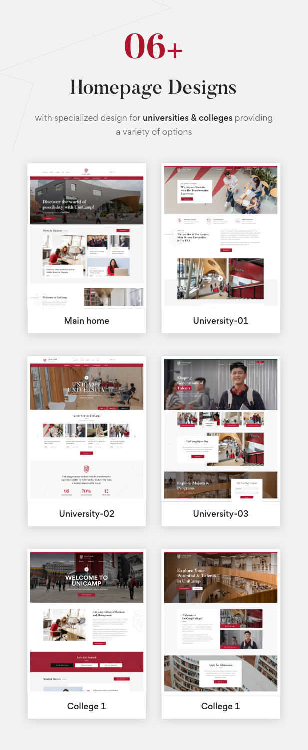Unicamp - University and College WordPress Theme - 3